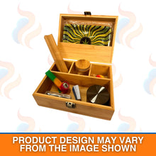 Sparky Wooden Storage Boxes – Bamboo Rolling Storage Organiser on a white background