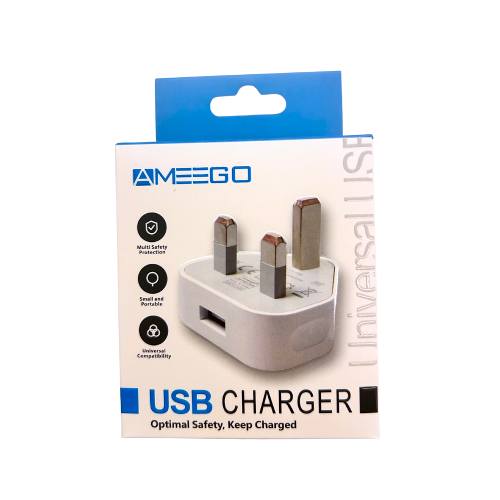 AMEEGO - USB Charger Plug 1A
