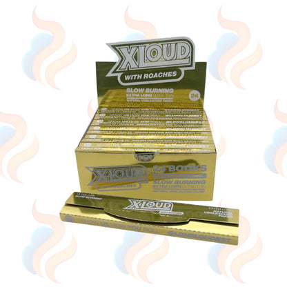 XLOUD Rolling Papers Connoisseur – Gold (24 Booklets) on a white background