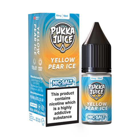 Pukka Nic Salts Yellow Pear Ice - 10ml
