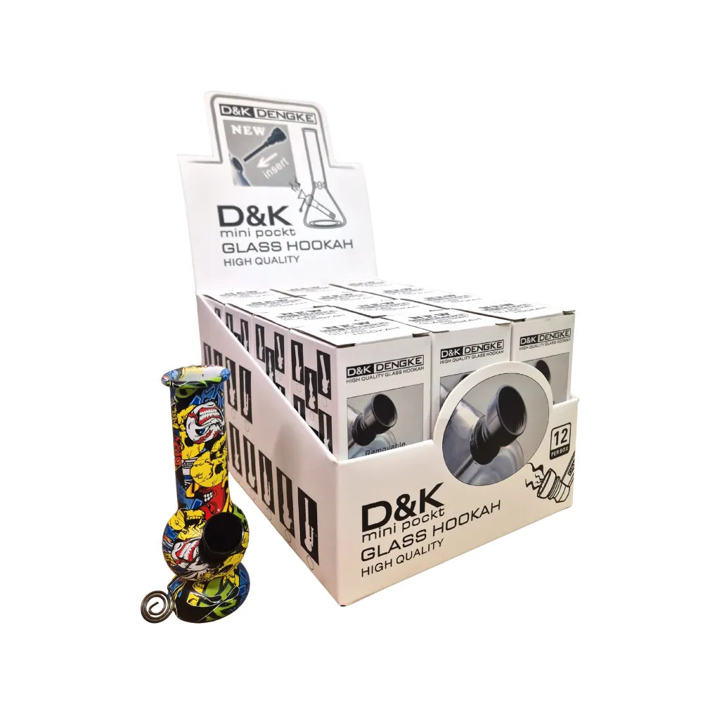 D&K - Mini Pockt High Quality Glass Hookah Waterpipe