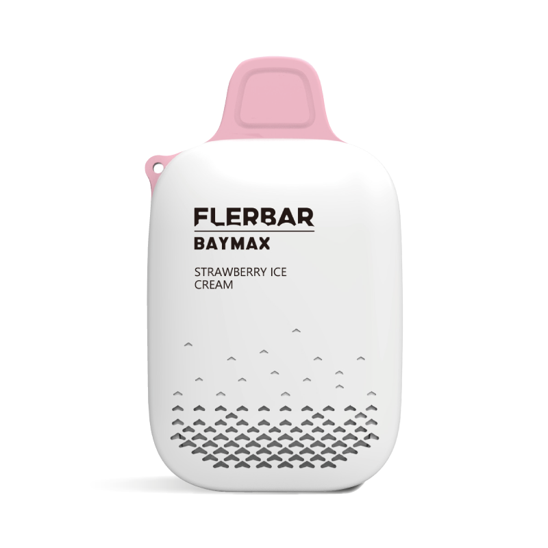 Flerbar Baymax 3500 Puff 0mg - Strawberry Ice Cream