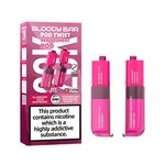 Bloody Bar Pod Twist 20K Refill Pods with Box - Blueberry Sour Raspberry & Strawberry Raspberry Cherry Ice