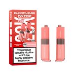 Bloody Bar Pod Twist 20K Refill Pods with Box - Strawberry Kiwi & Peach Mango